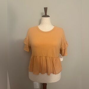Altered State Woman’s Coral Ruffle Shirt​​